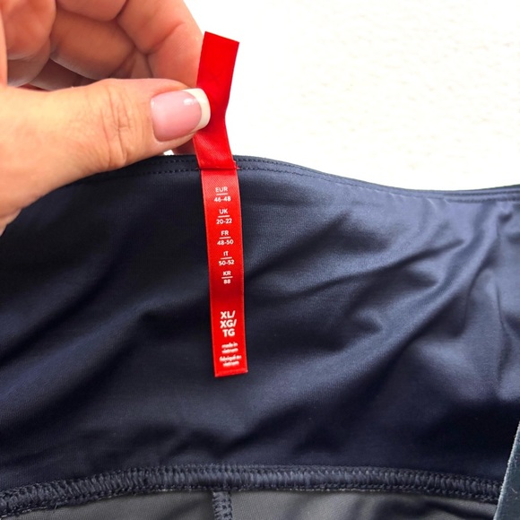 Spanx Dark Blue Velvet Power Waistband Seam Free Soft Full Length Leggings (XL) - Picture 12 of 15